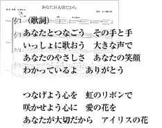 シンボルソングの楽譜と歌詞